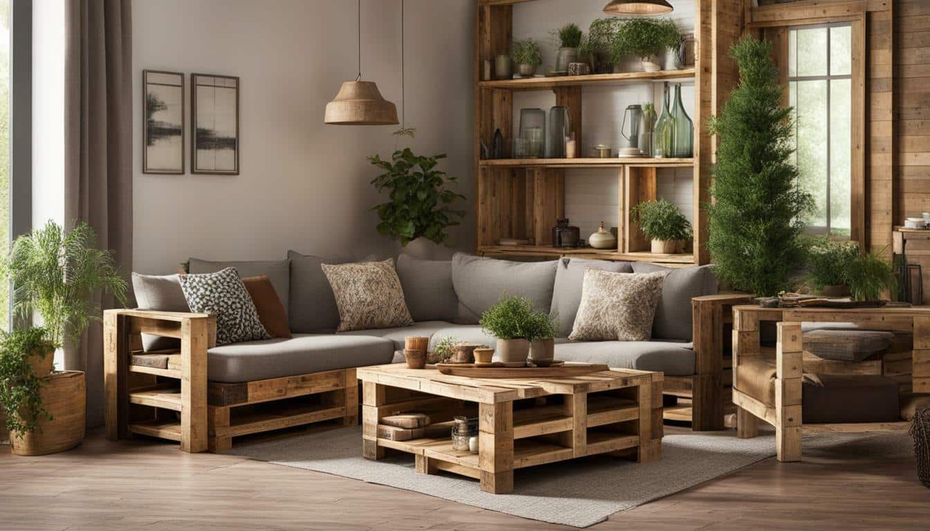 Décoration avec des meubles en palette