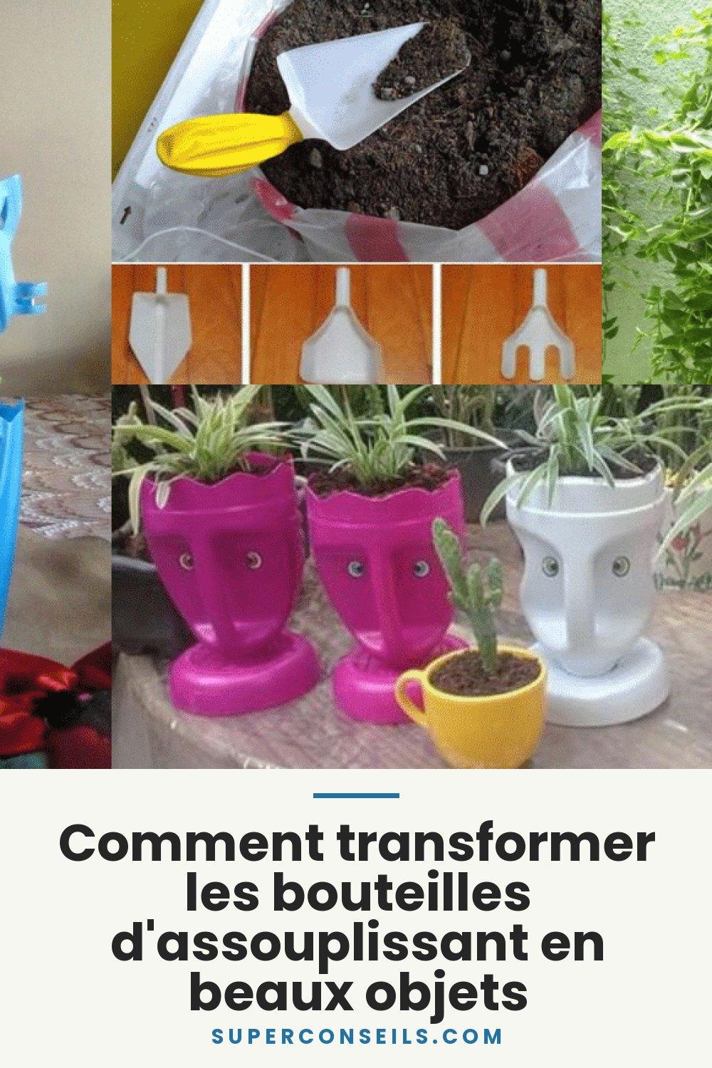 Comment transformer les bouteilles d'assouplissant en beaux objets
