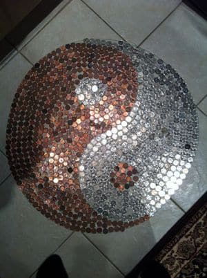 artisanat creatif avec des pieces de monnaie 4