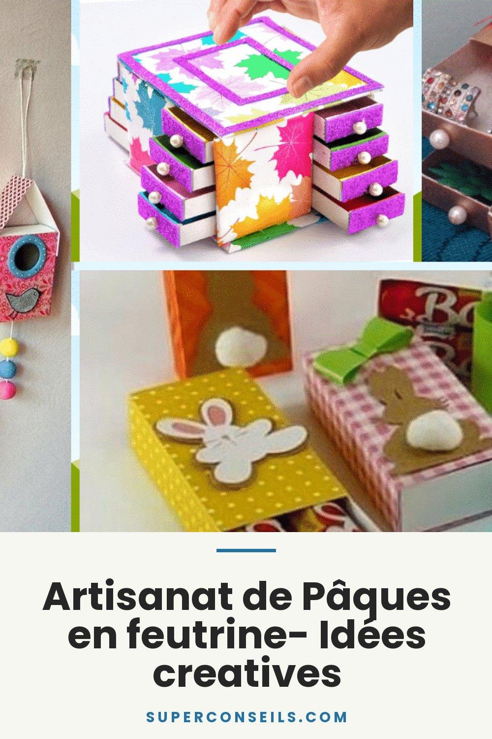 Artisanat de Pâques en feutrine- Idées creatives