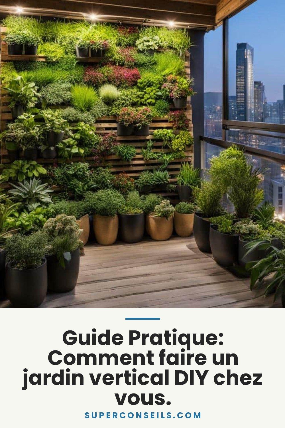 Guide Pratique: Comment faire un jardin vertical DIY chez vous.