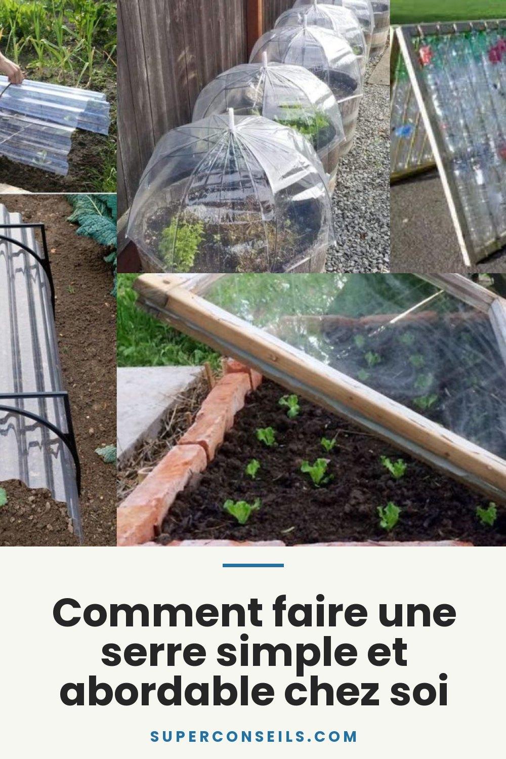 Comment faire une serre simple et abordable chez soi