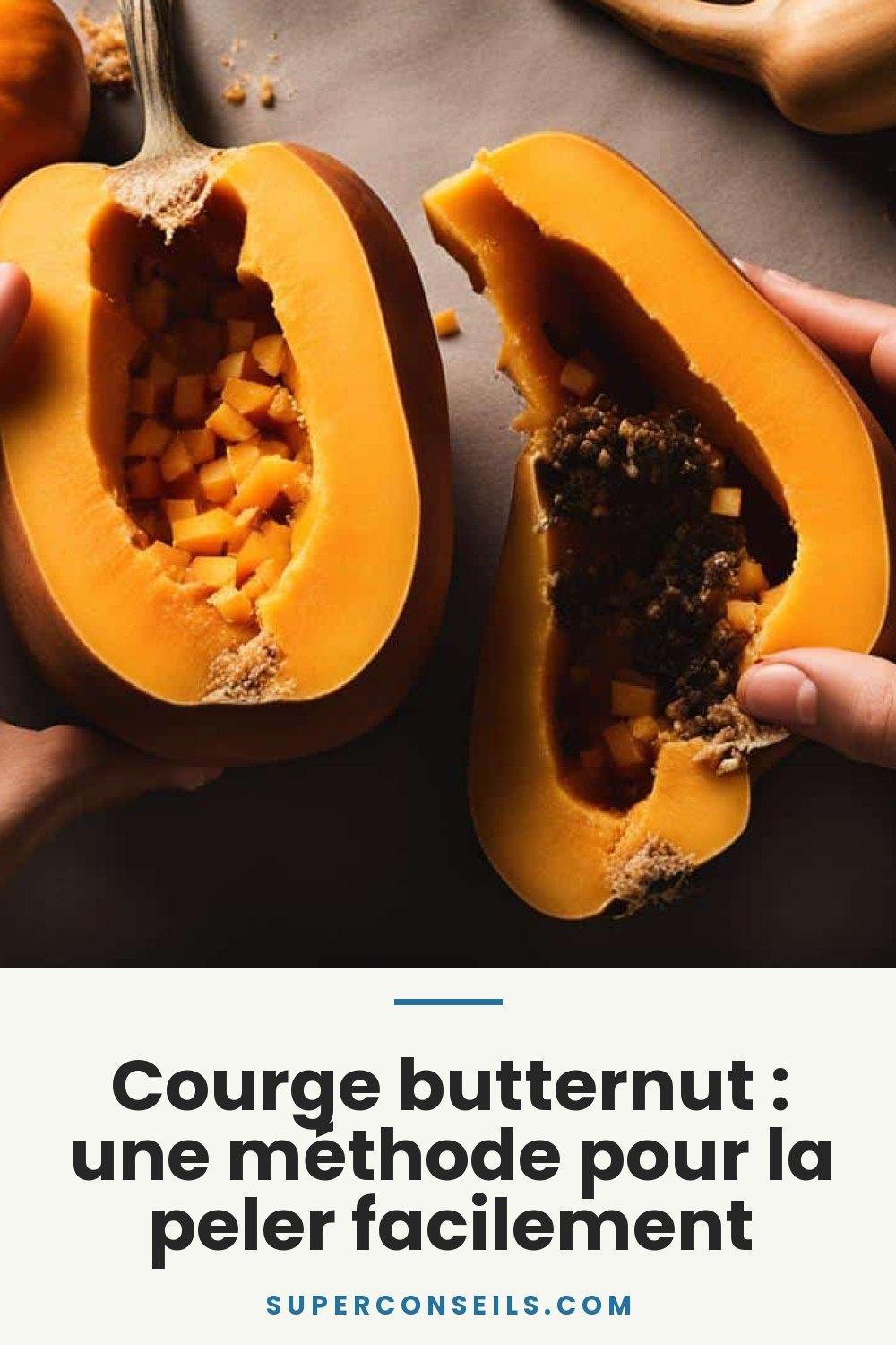 Courge butternut : une méthode pour la peler facilement