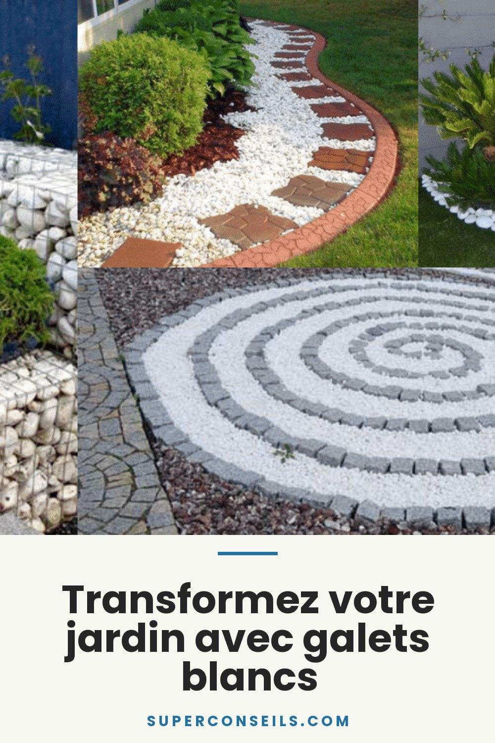Transformez votre jardin avec galets blancs