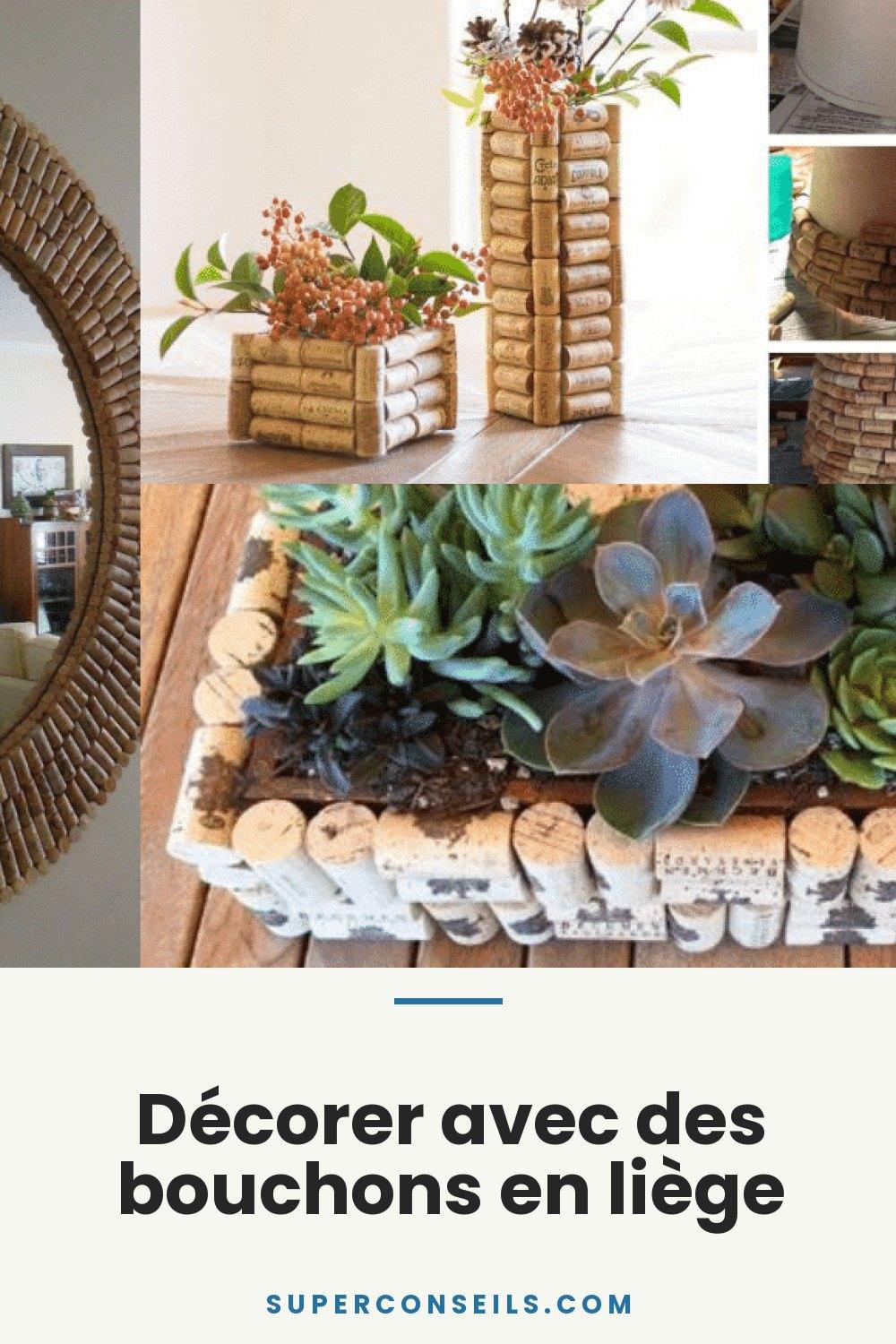 Décorer avec des bouchons en liège