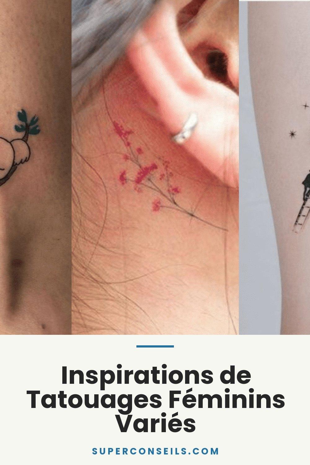 Inspirations de Tatouages Féminins Variés