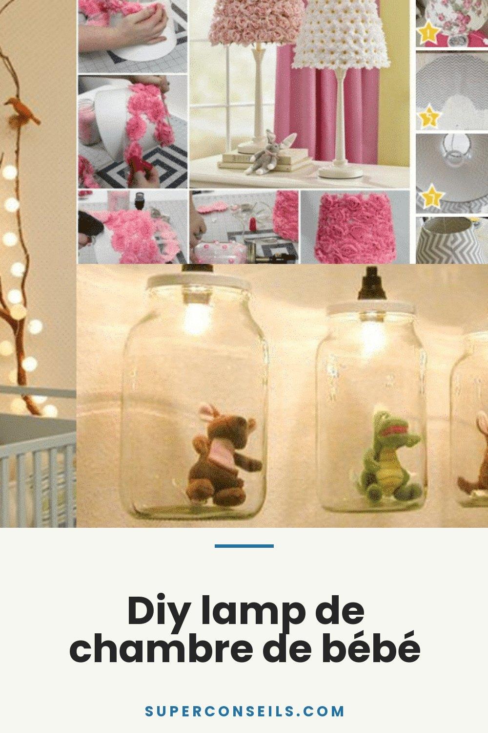 Diy lamp de chambre de bébé