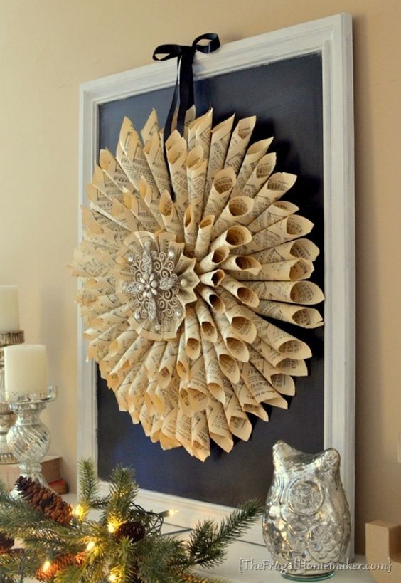 fleurs faites avec des cones en papier 12
