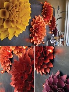 fleurs faites avec des cones en papier 9