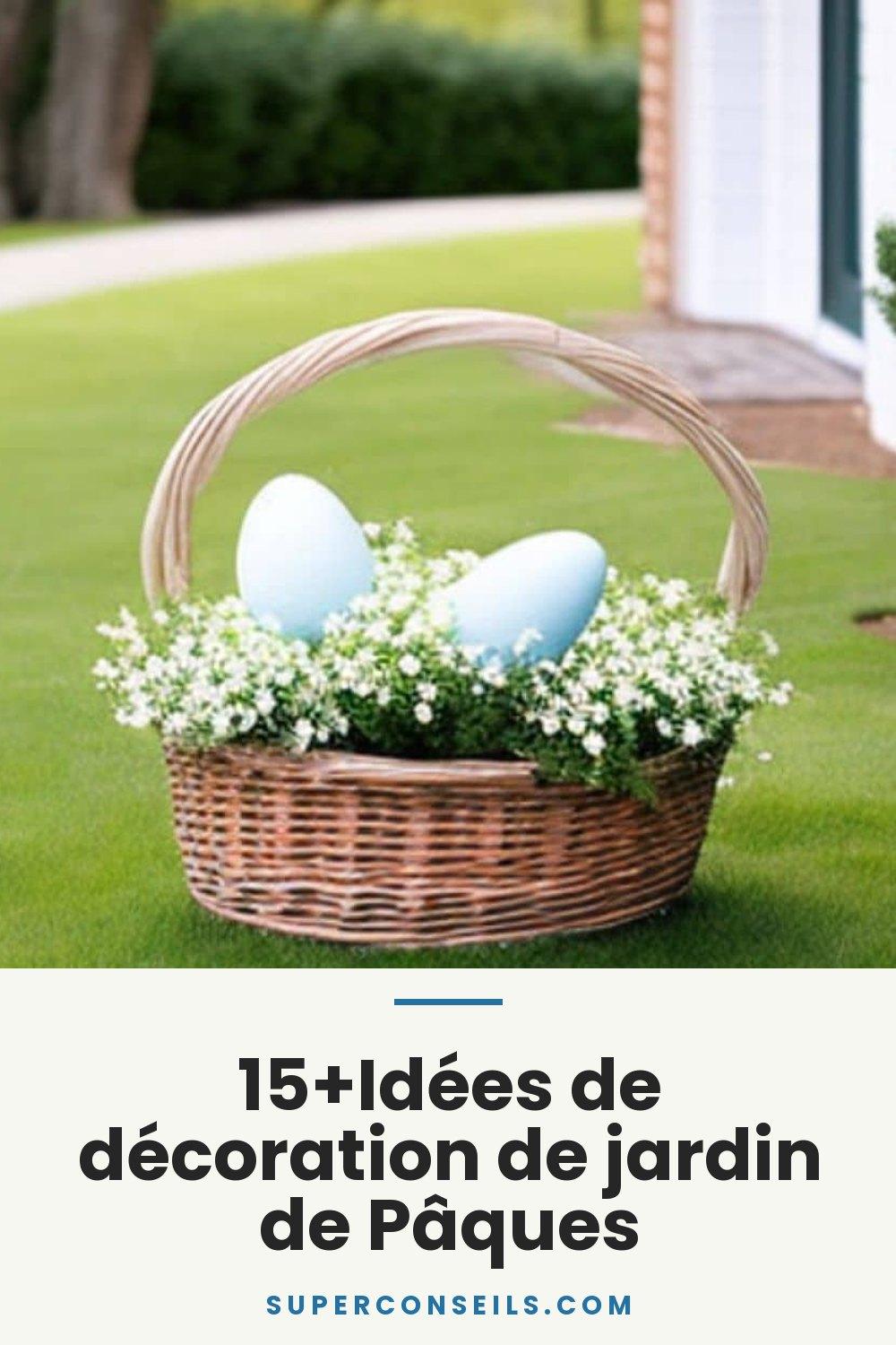15+Idées de décoration de jardin de Pâques