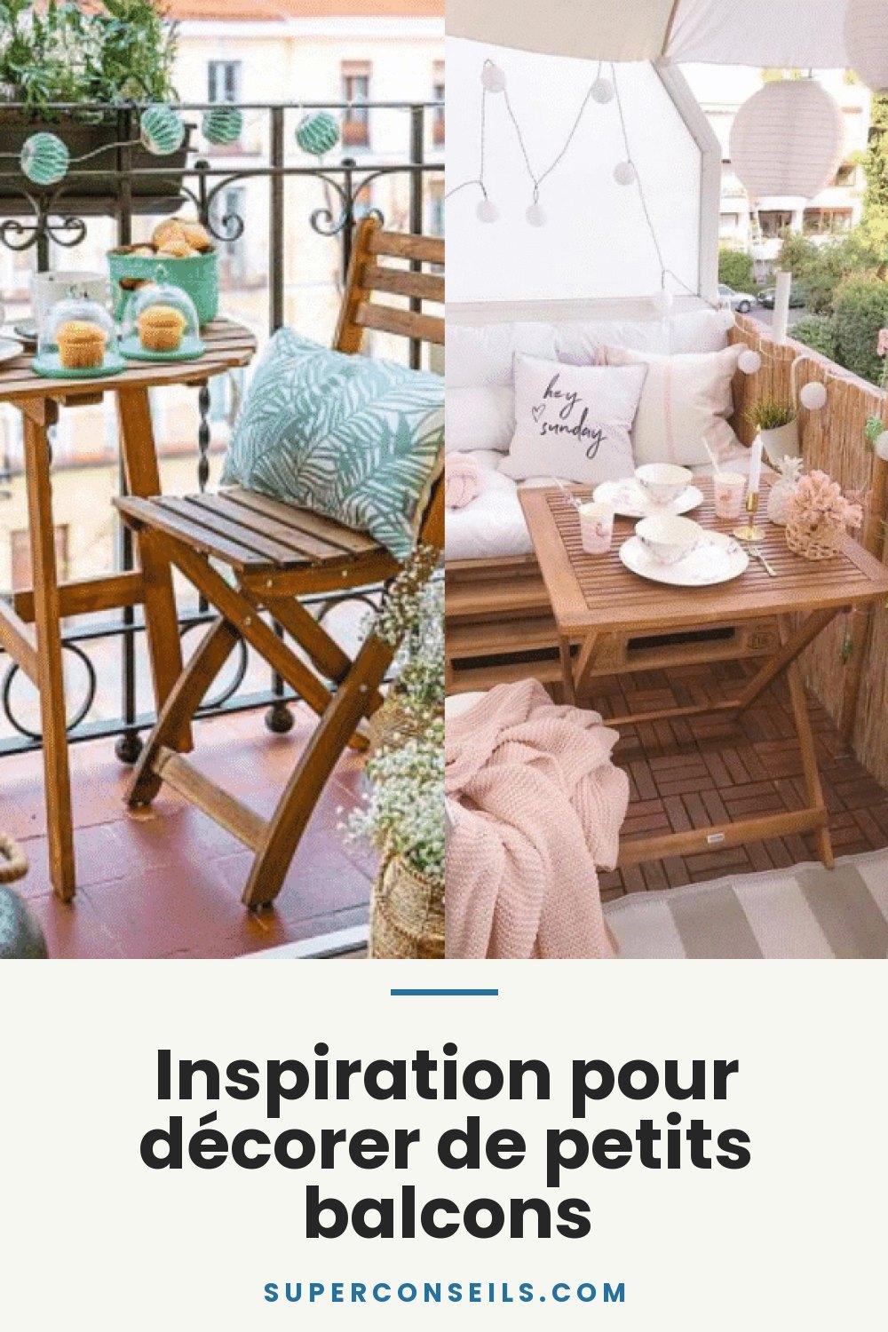 Inspiration pour décorer de petits balcons