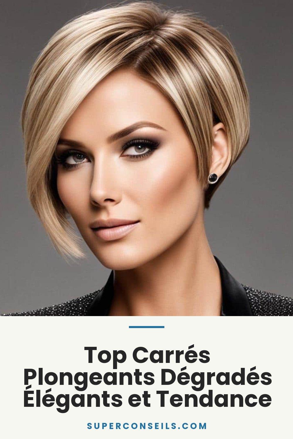 Top Carrés Plongeants Dégradés Élégants et Tendance